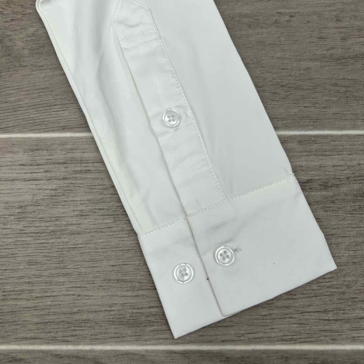 Ovation Elegance Long Sleeve Show Shirt, White, Size Large