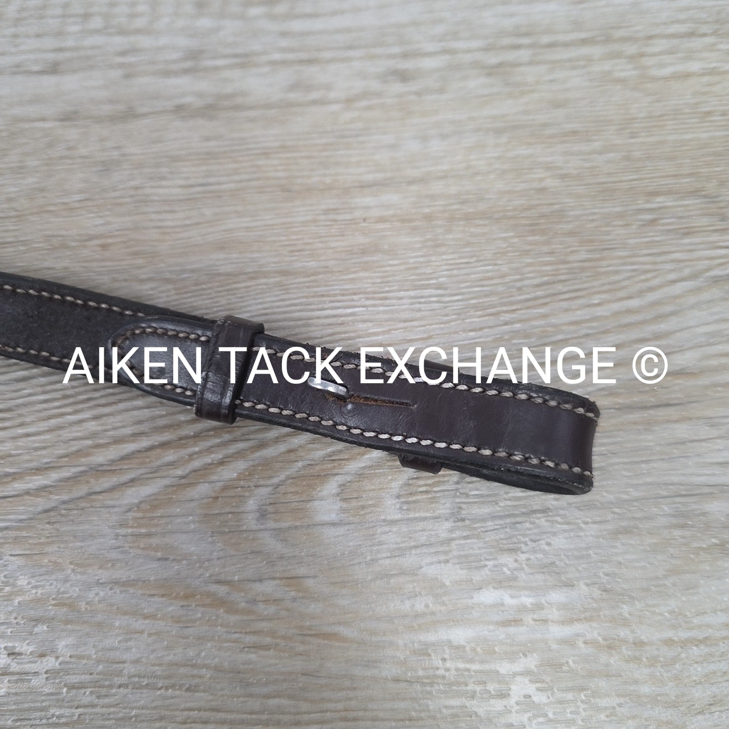 KL Select Black Oak Fancy Stitched Square Raised Laced Reins, Brown, 55"