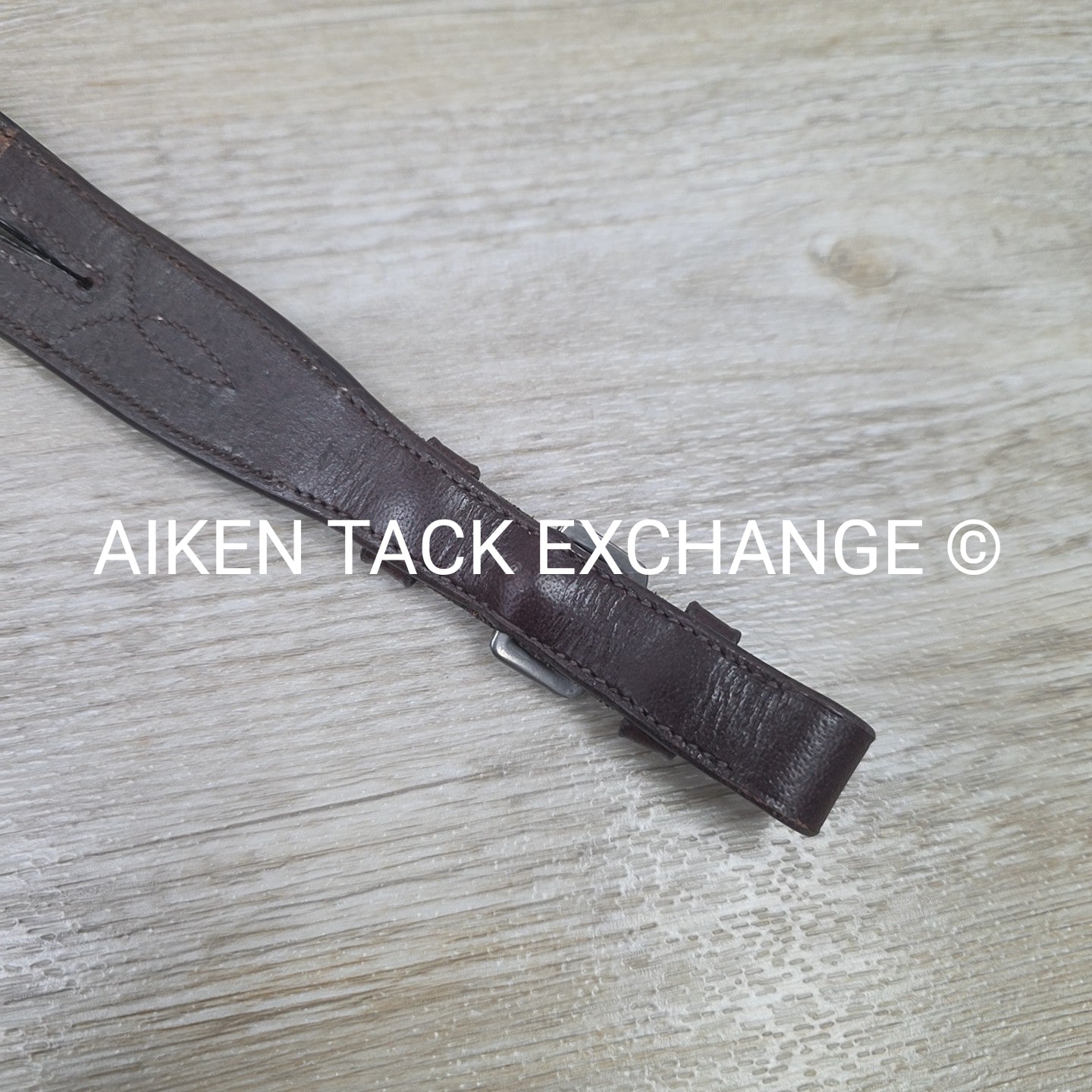 Fancy Stitched Round Raised Running Martingale Attachment, Brown