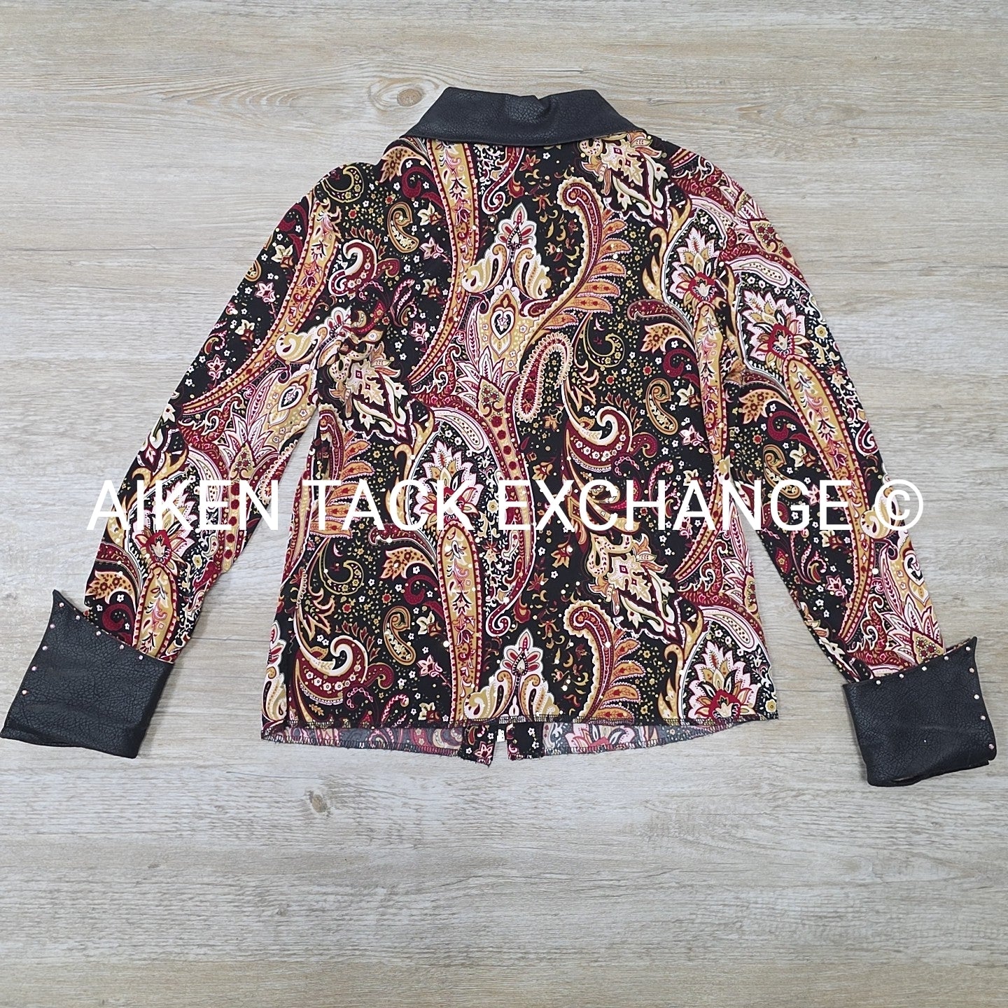 Custom Made Full Zip Western Show Shirt, Women's Large