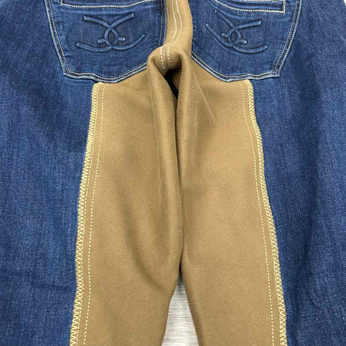 Goode Rider Denim Full Seat Breeches, Size 34