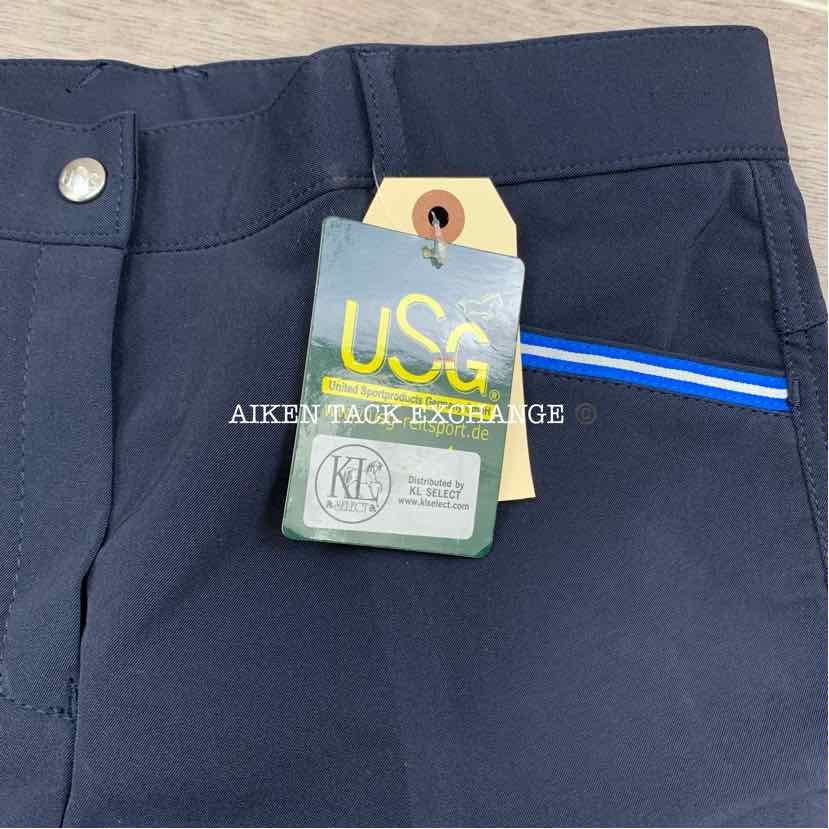 KL Select USG "Ava" Silicone Full Seat Breeches, Size 30