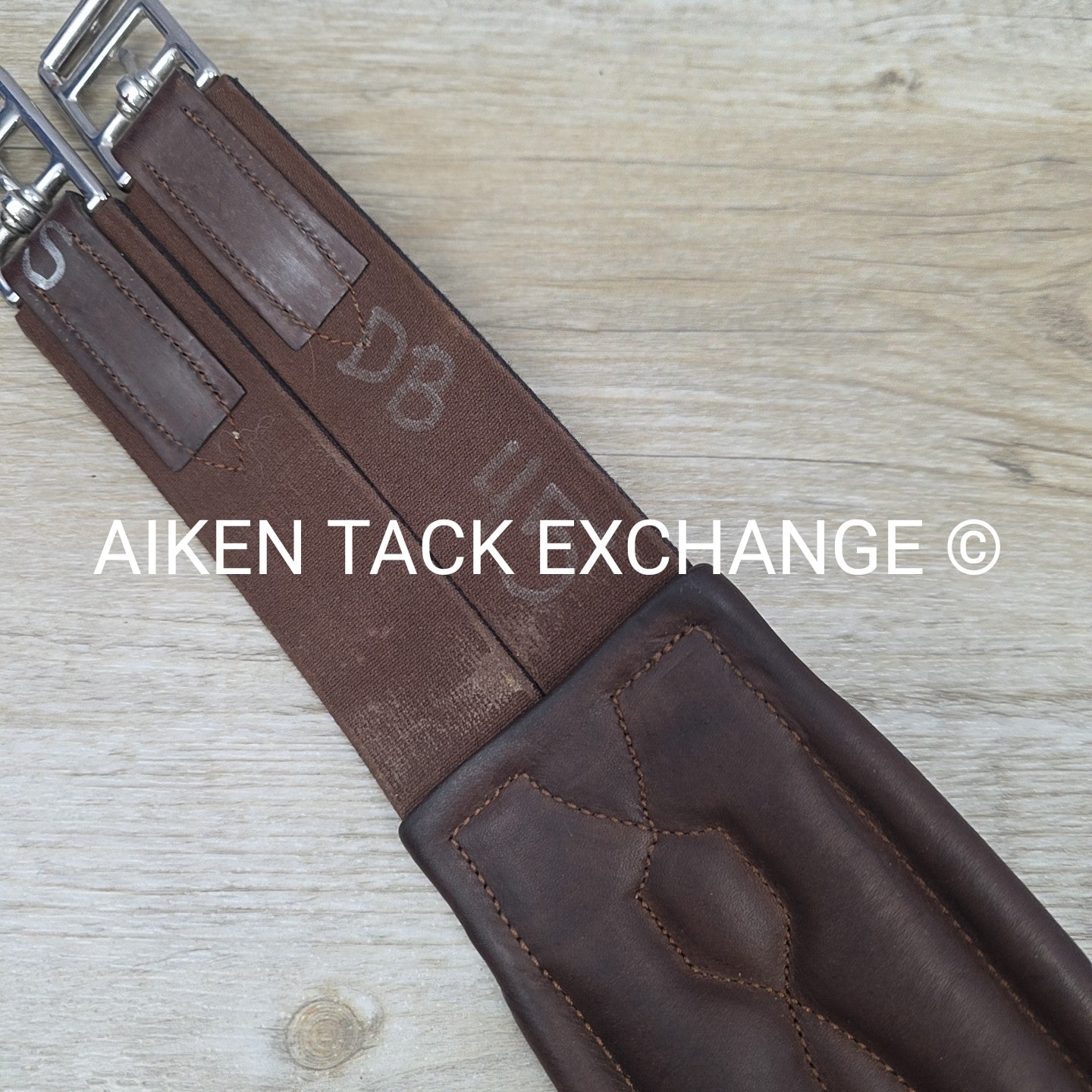 Dover Saddlery Circuit Leather Girth, Brown, 54"