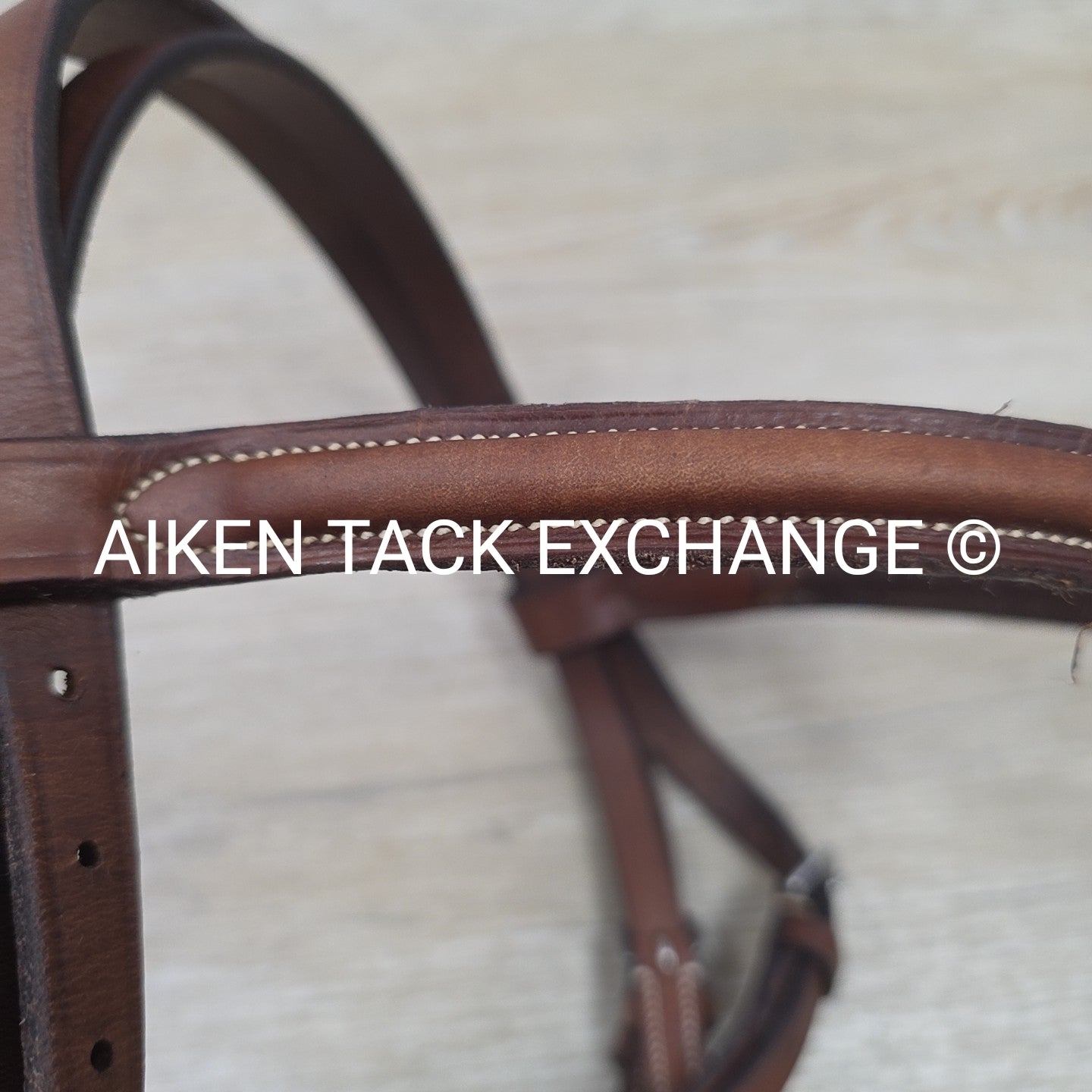 Dover Saddlery Circuit Plain Raised Figure 8 Bridle, No Reins, Size Full