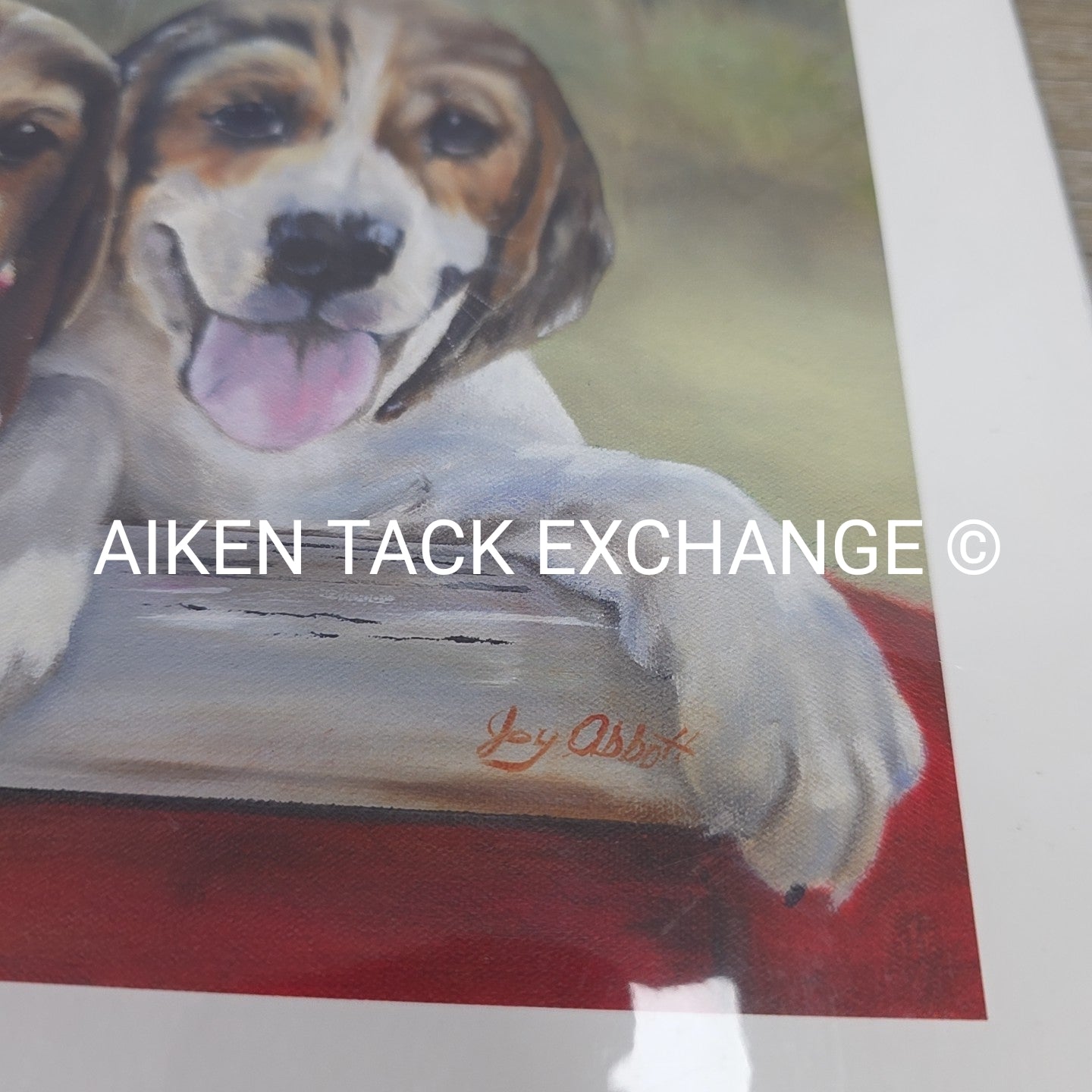 "Puppy Love" Print by Joy Abbott, 22" x 12"