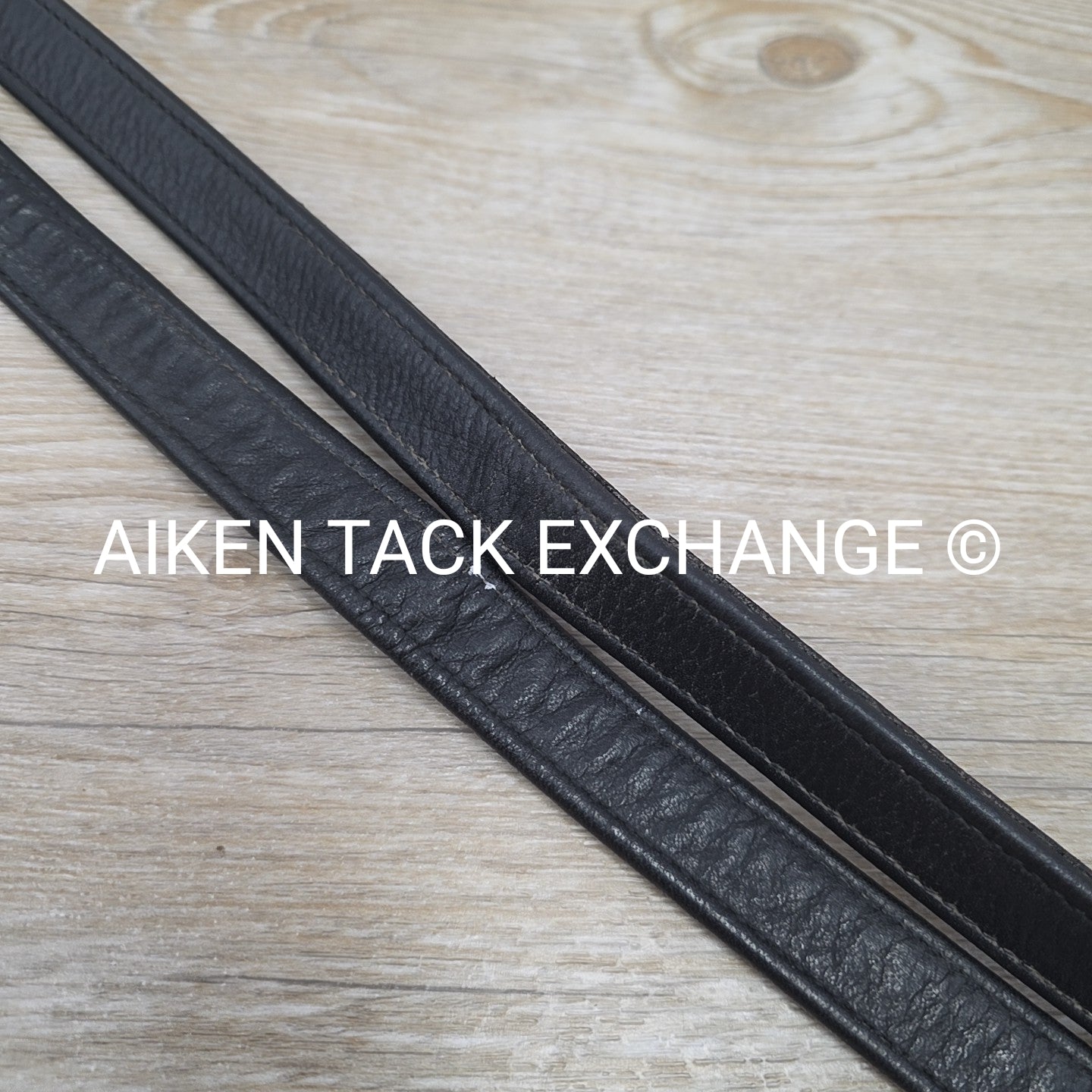 Beval Calfskin Lined Stirrup Leathers, Black, 60"