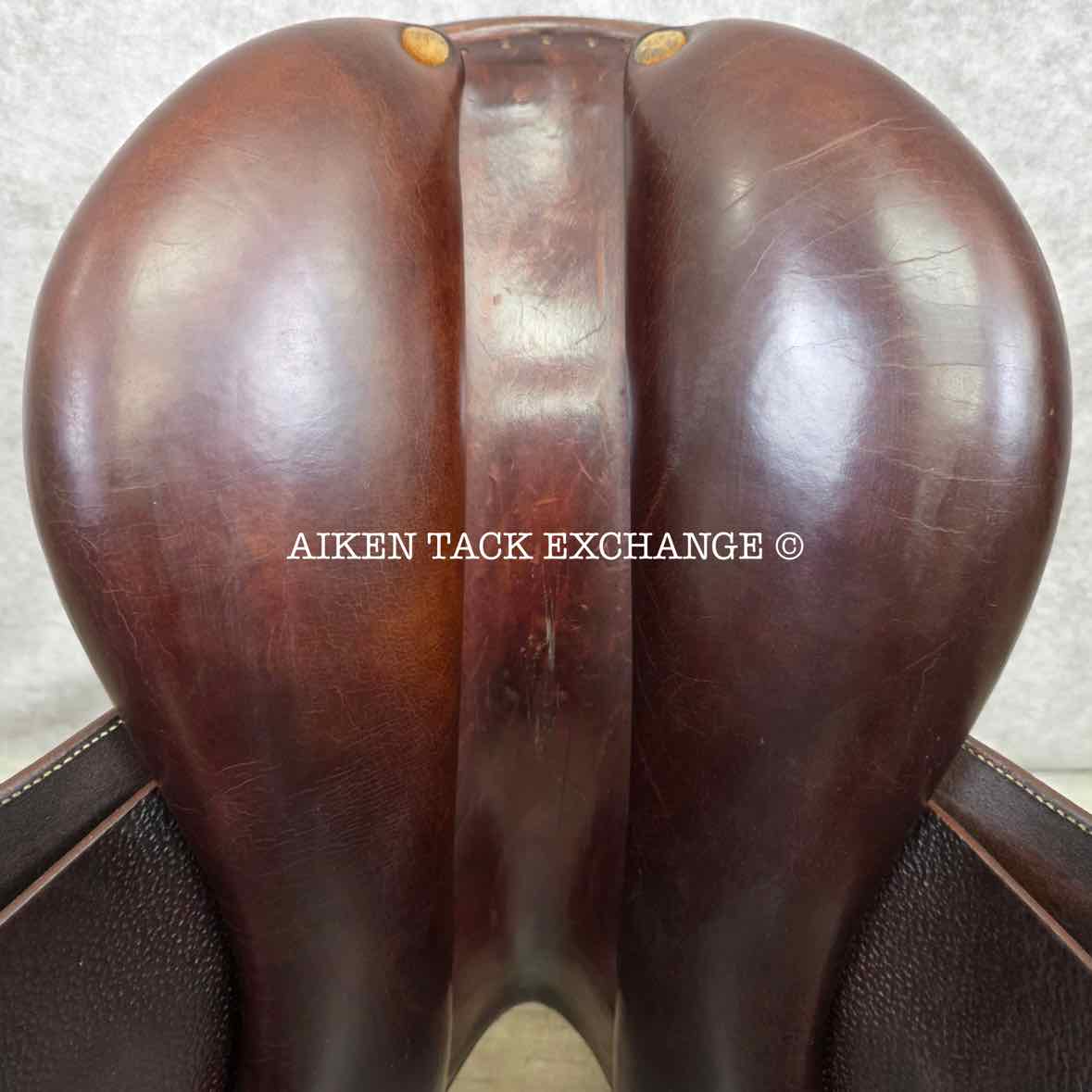 2003 Butet L-Seat (Semi Deep) Close Contact Jump Saddle, 17" Seat, 1 Flap, Medium Tree, Foam Panels