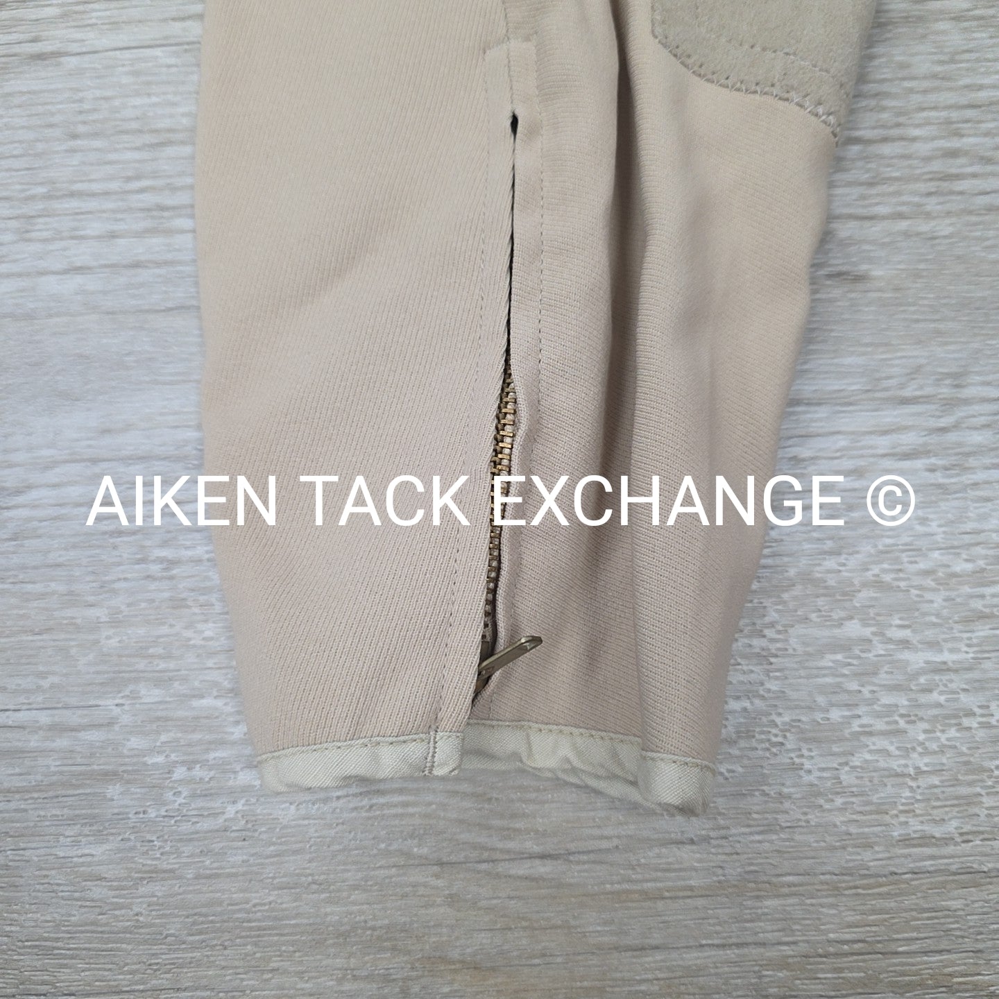 Equi-Stretch Prestige Side Zip Knee Patch Breeches, Size 27