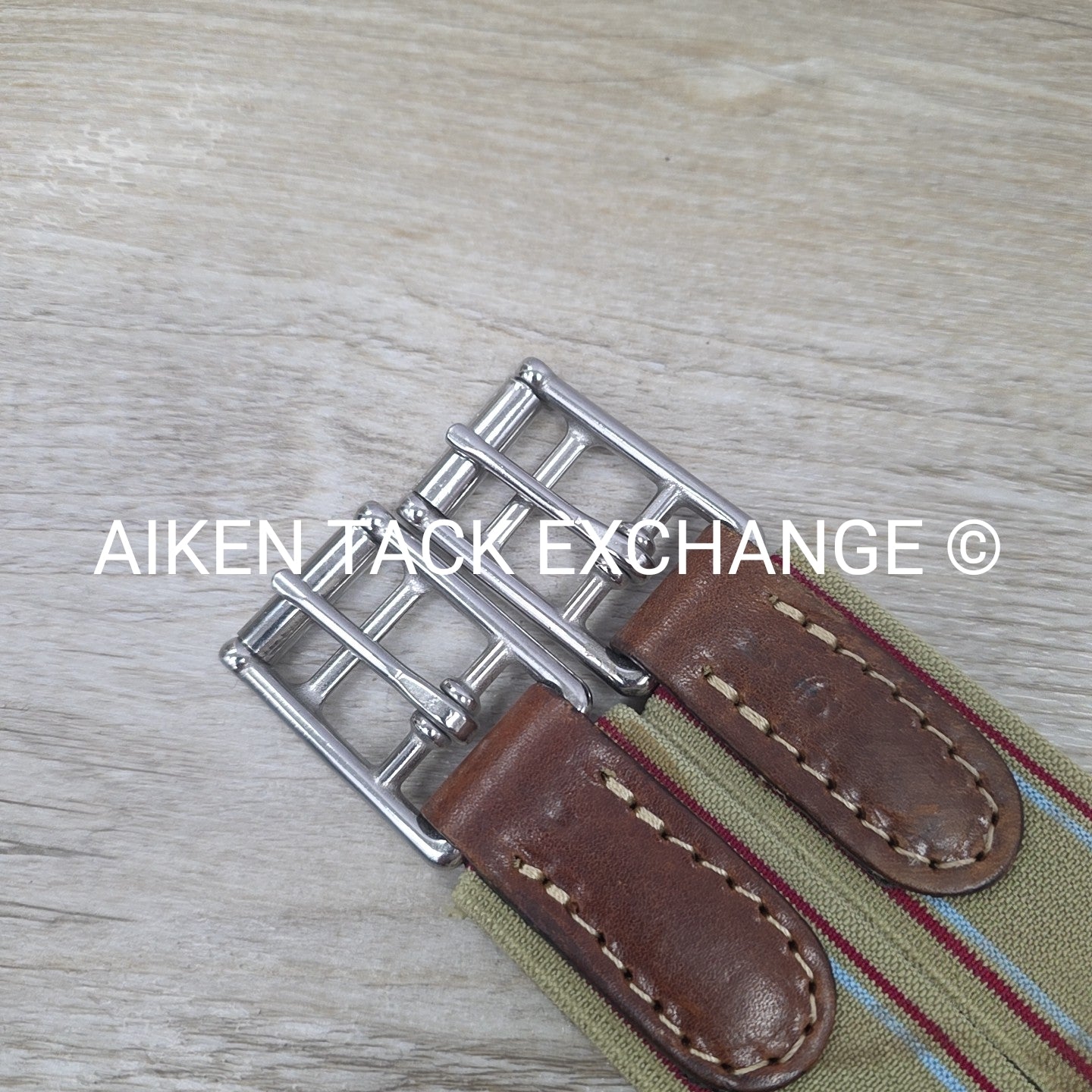 M. Toulouse Contour Shaped Padded Leather Girth, Brown, 56"
