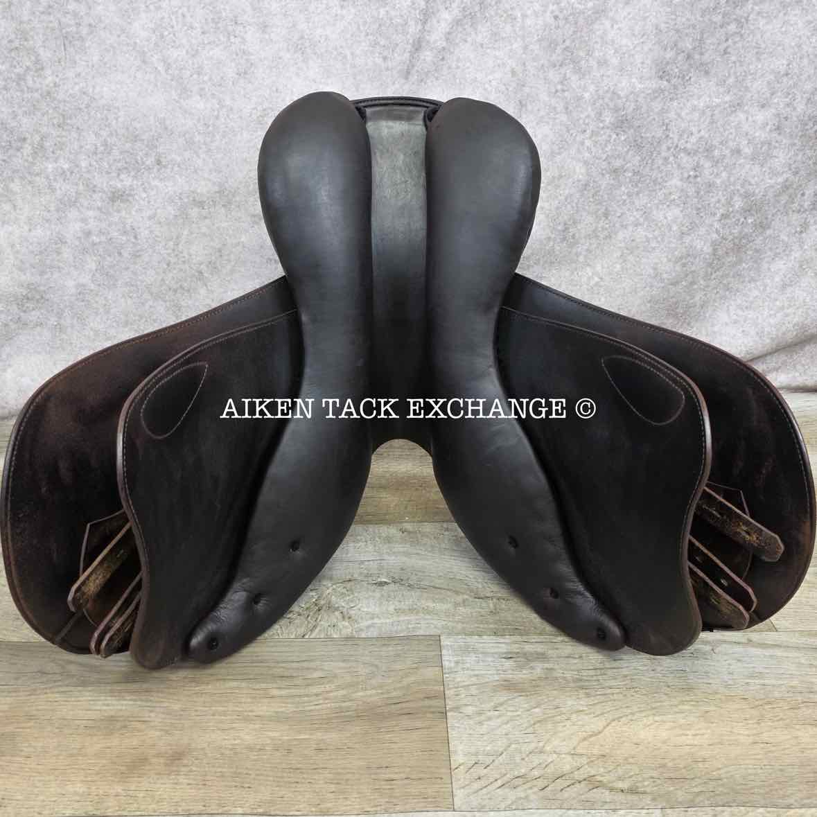 2012 Prestige Boston Close Contact Jump Saddle, 17" Seat, 33 Tree - Medium, Wool Flocked Panels