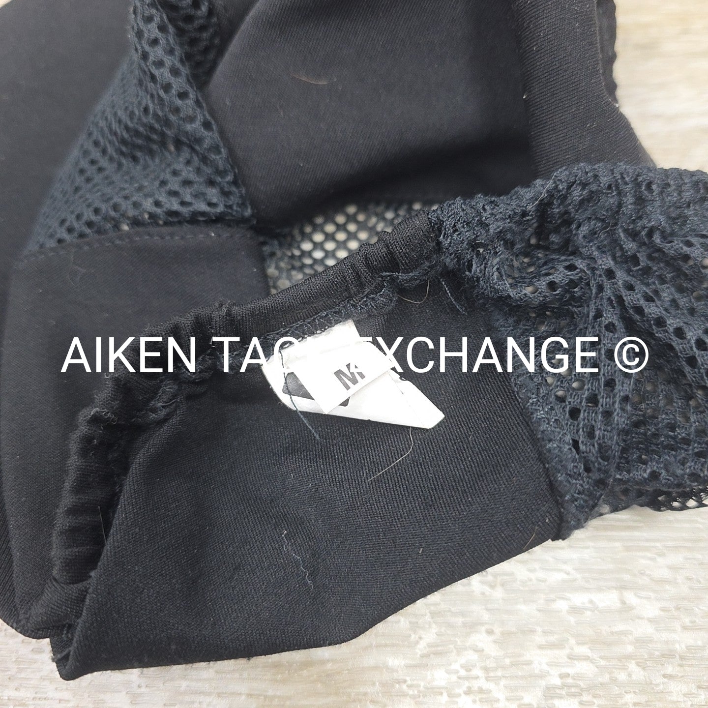 Charles Owen Vented Helmet Cover, Black, Size Medium