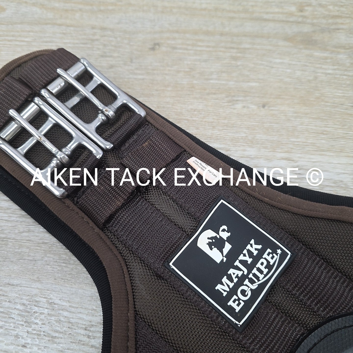Majyk Equipe "Superhorse" Monoflap Stud Guard Belly Guard Girth, Brown, 24"
