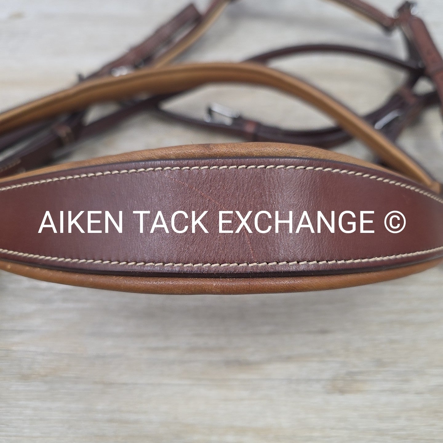 Antares Monocrown Figure 8 Bridle, No Reins, Brown, Oversize (3)