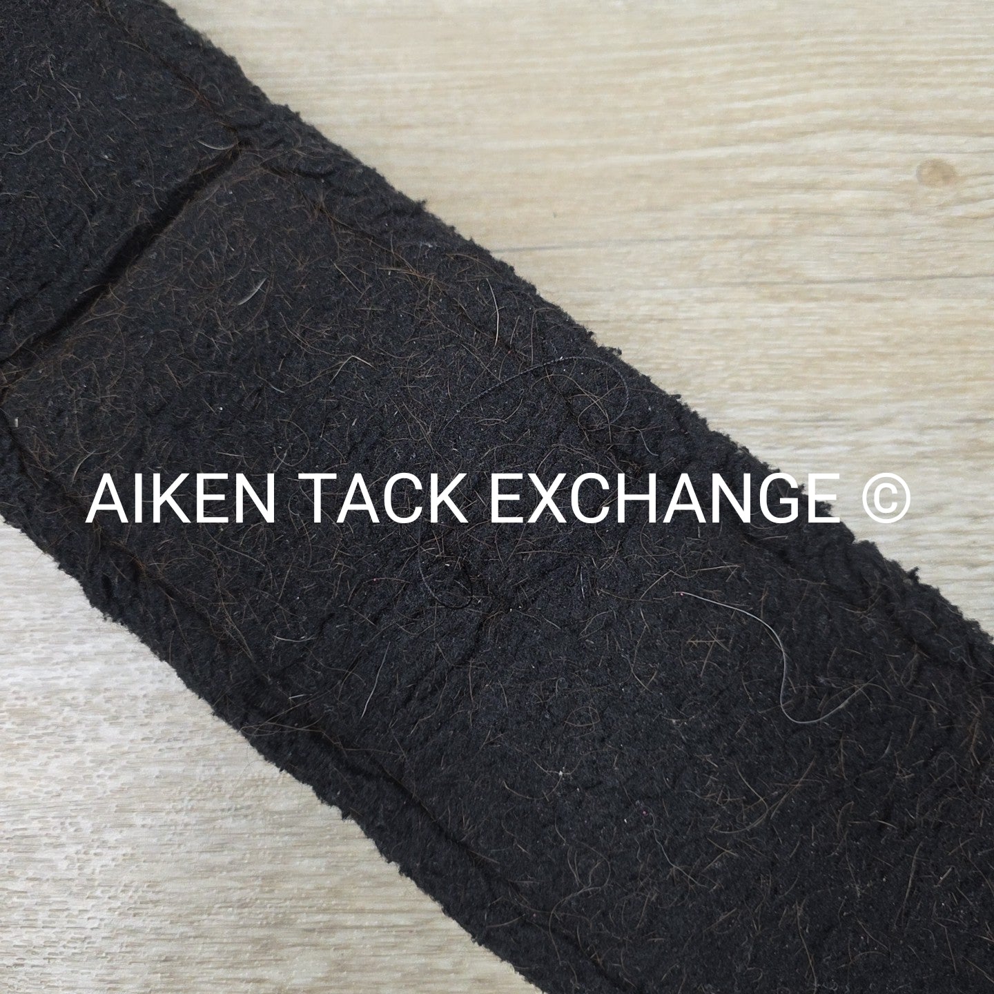 Fleece Dressage Girth with Double Elastic, Black, 30"