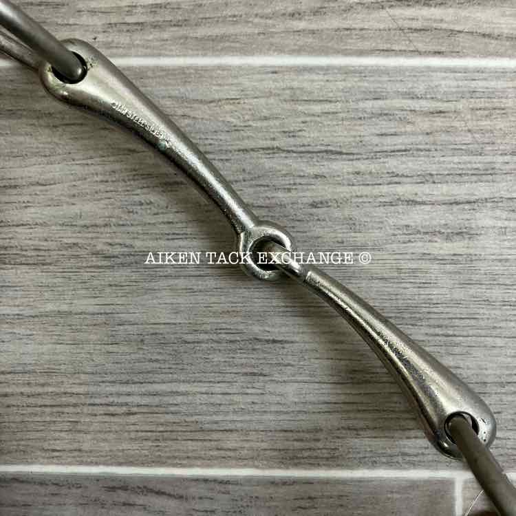 Star Steel Silver Single Joint Loose Ring Bradoon Bit 5.25"