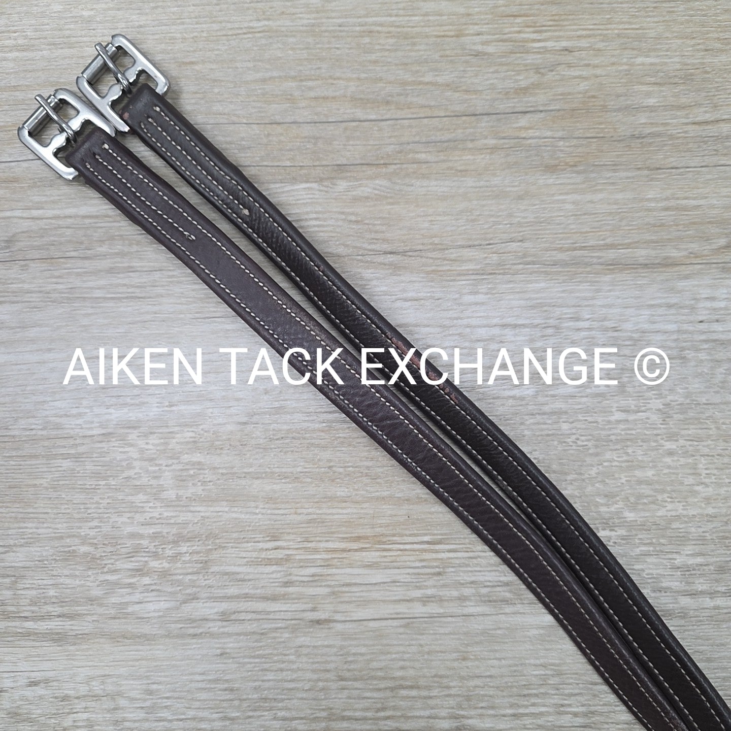 SmartPak Lined Stirrup Leathers, Brown, 42"