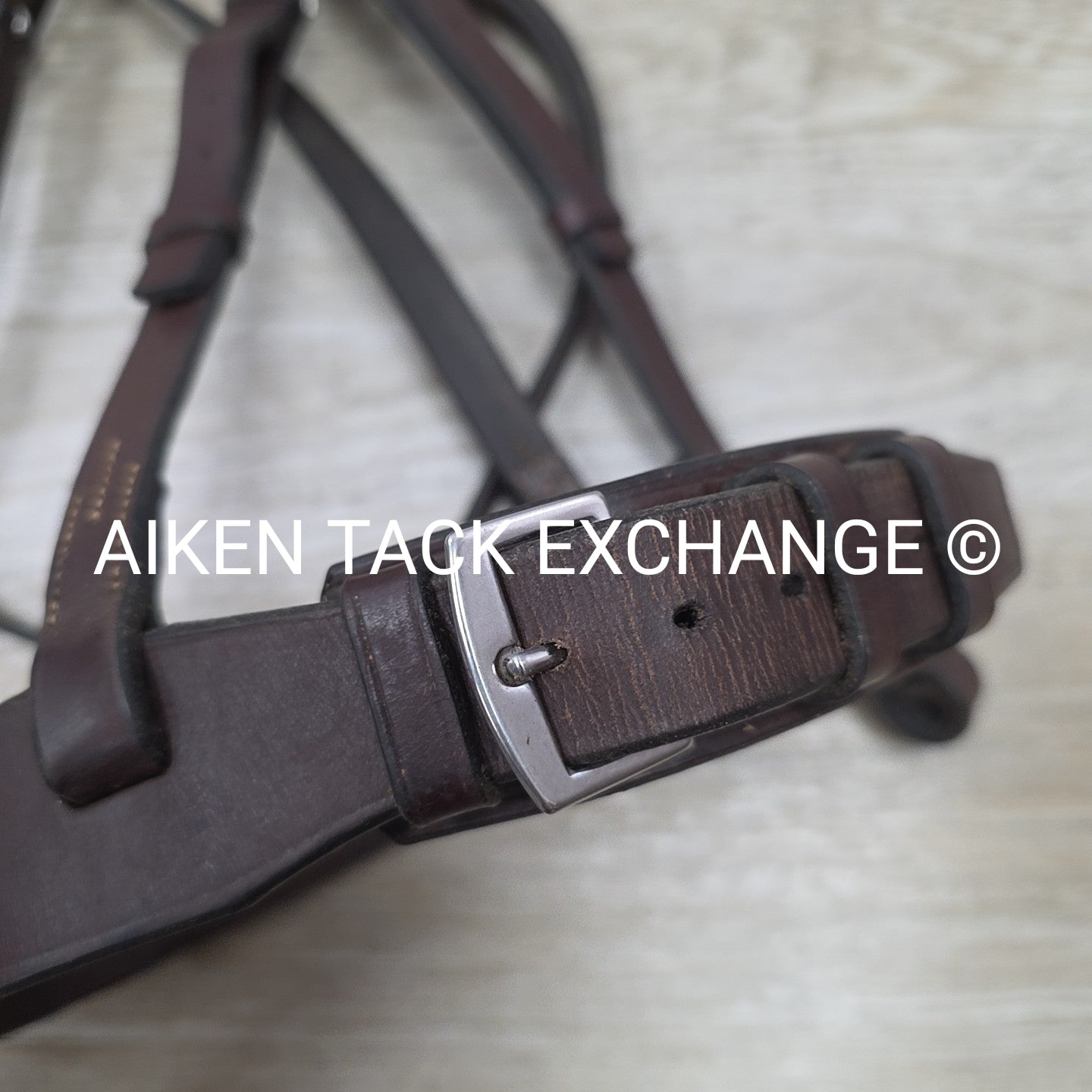 Horse Country Flat Hunt Bridle, No Reins, Brown, Size Full