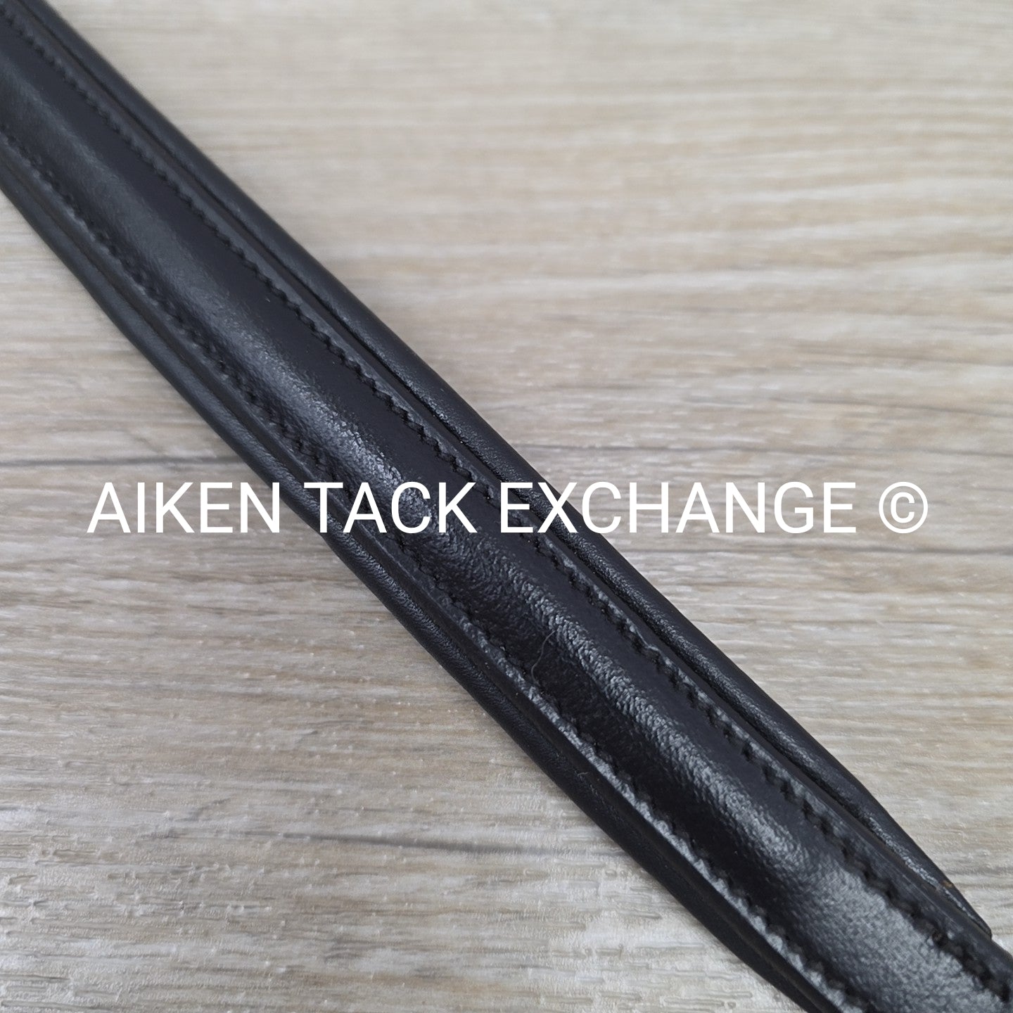 Padded Plain Raised Browband, Black, 15"