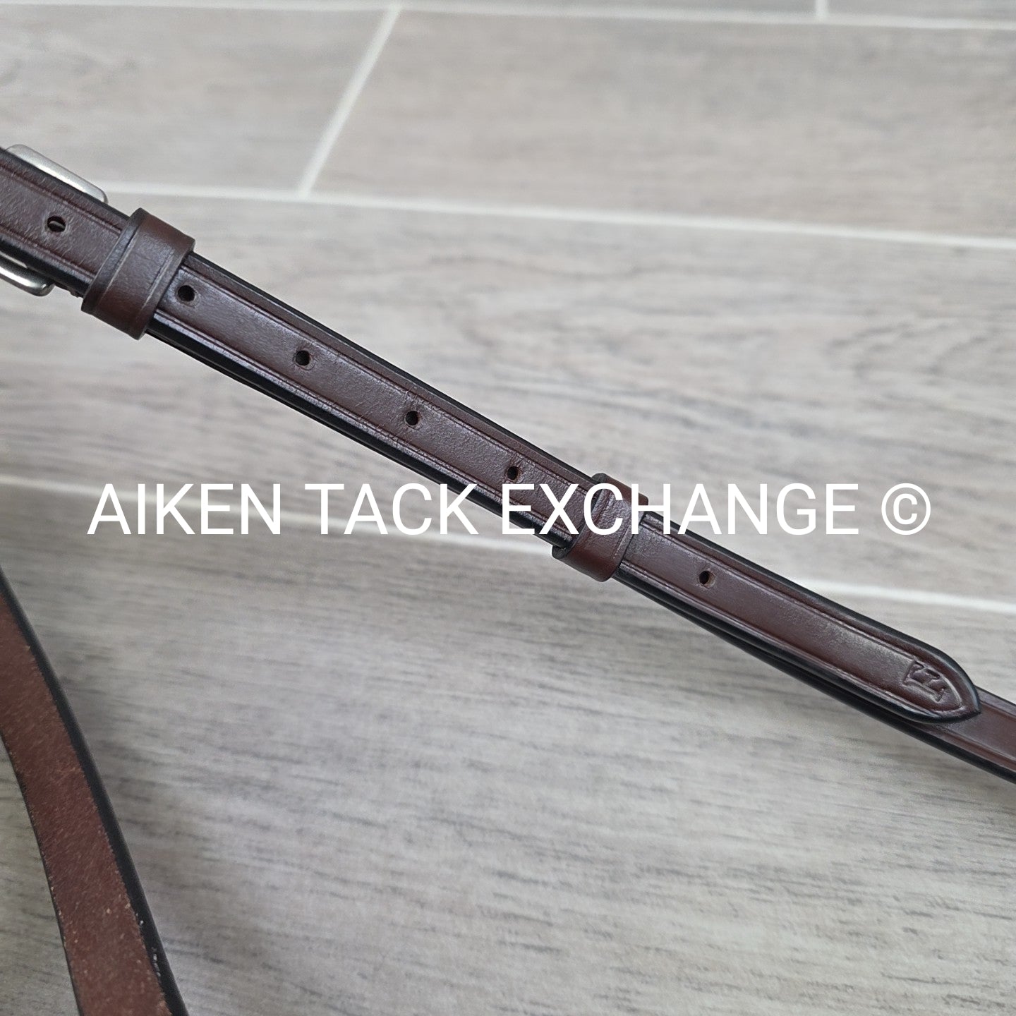 KL Select Red Barn Plain Figure 8 Noseband, Brown, Size Full