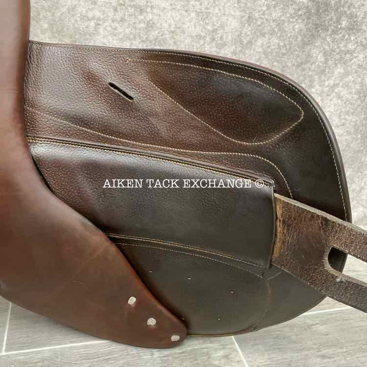 2009 CWD SE04 Monoflap Jump Saddle, 17.5" Seat, 3A Flap, Medium Wide Tree, Foam Panels, Full Buffalo Leather