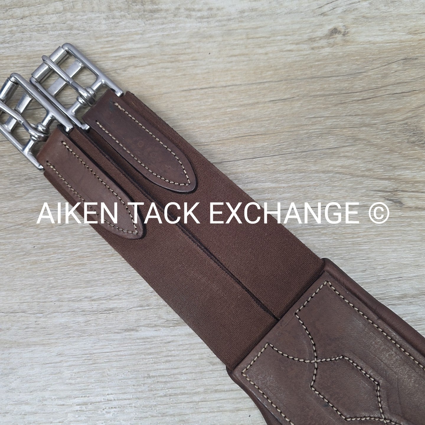Dover Saddlery Circuit Leather Girth, Brown, 54"