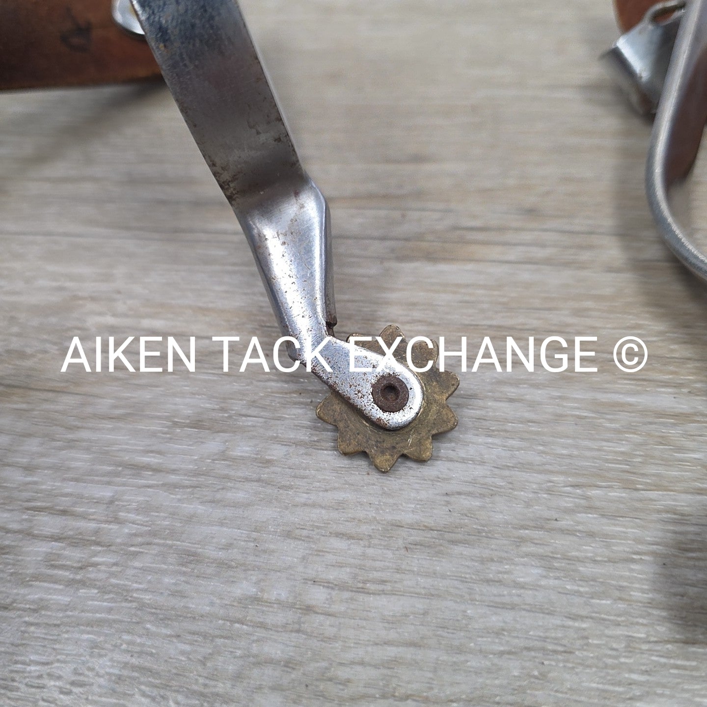 Western Rowel Spurs with Leather Spur Straps