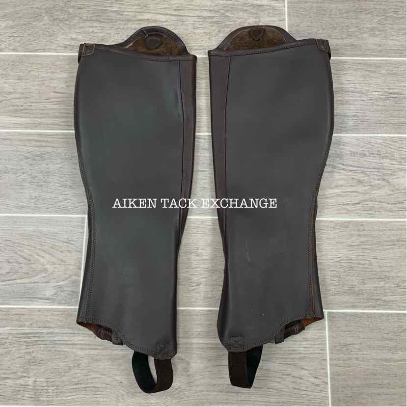 Schockemohle Tonics Sirius Half Chaps, Brown, Size 39 Calf 44 Height