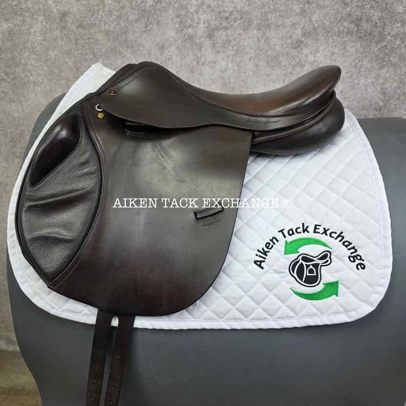 Centaur by Michael Stokes Close Contact Jump Saddle, 17.5" Seat, Medium Tree, Wool Flocked Panels