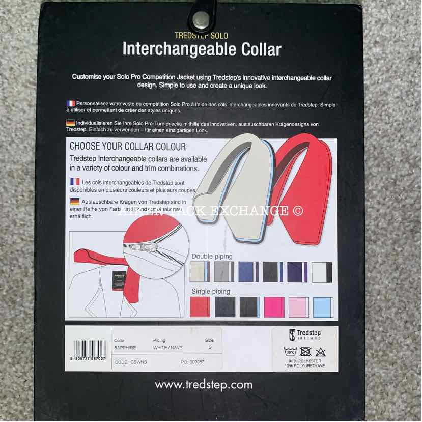 Tredstep Detachable Collars, Set of 2, Black & Navy