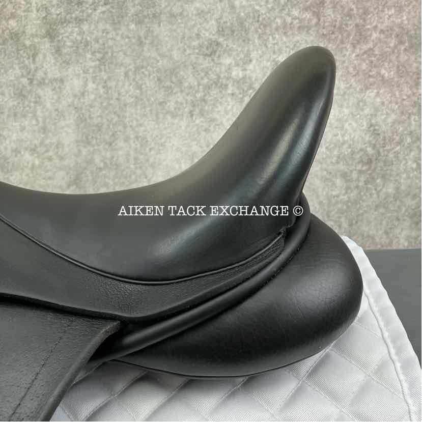 2013 Custom Saddlery Wolfgang Constanze Monoflap Dressage Saddle, 17.5" Seat, Adjustable Tree, Wool Flocked Panels