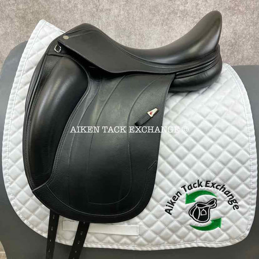 2017 Equipe Olympia Monoflap Dressage Saddle, 17" Seat, Wide Tree, Foam Panels