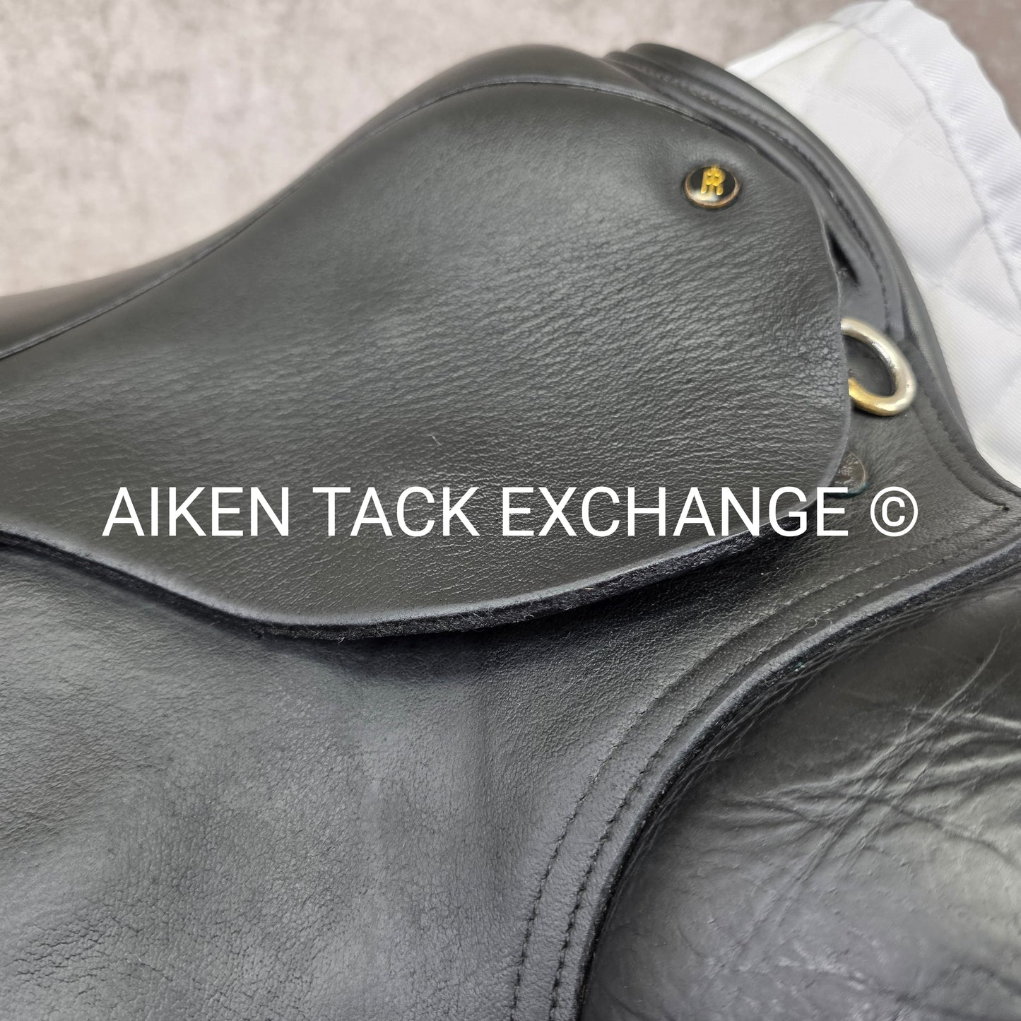 Jeremy Rudge Pace Dressage Saddle, 17.5" Seat, Medium Wide Tree, Wool Flocked Panels