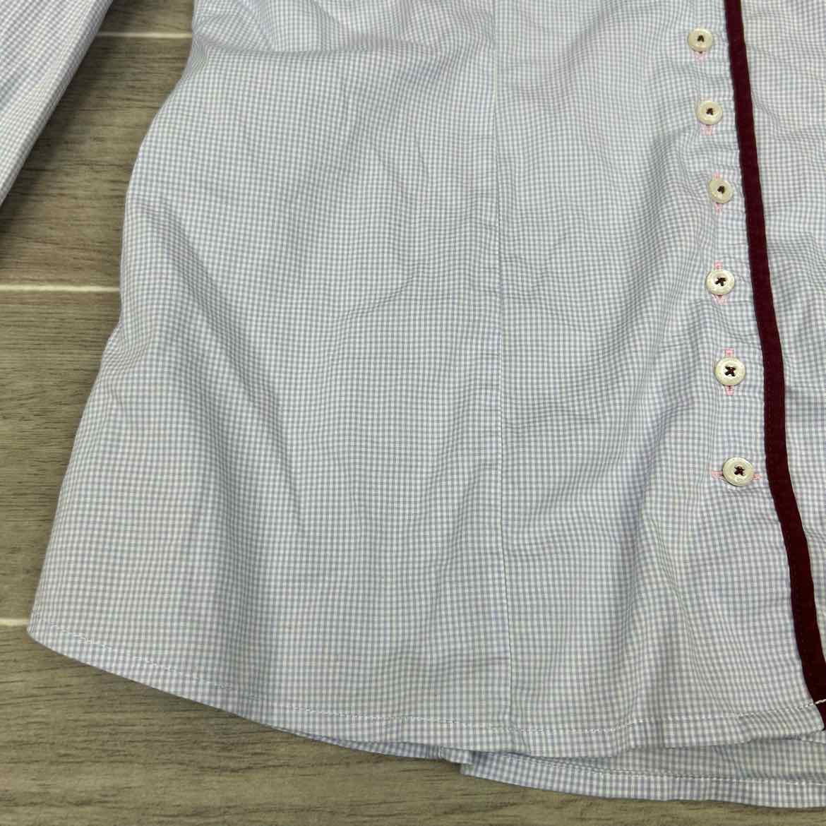 Fior Da Liso Long Sleeve Collared Shirt, Size 10