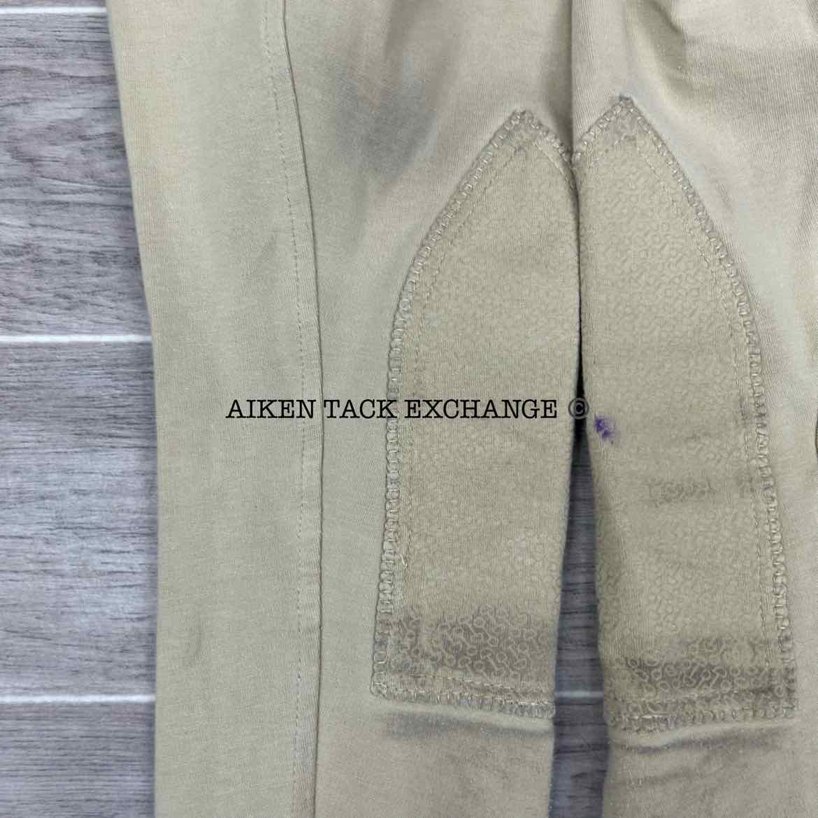 Dover Saddlery Riding Sport Silicone Grip Knee Patch Breeches, Size 14
