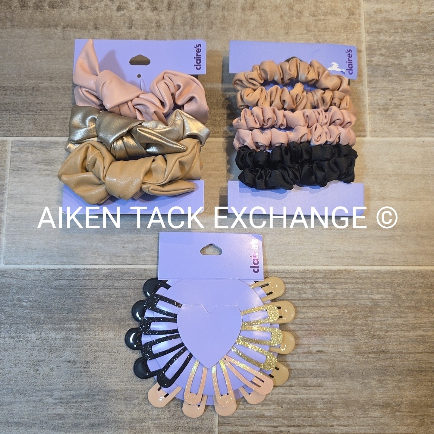 Claire's Hair Tie + Hair Clip Bundle