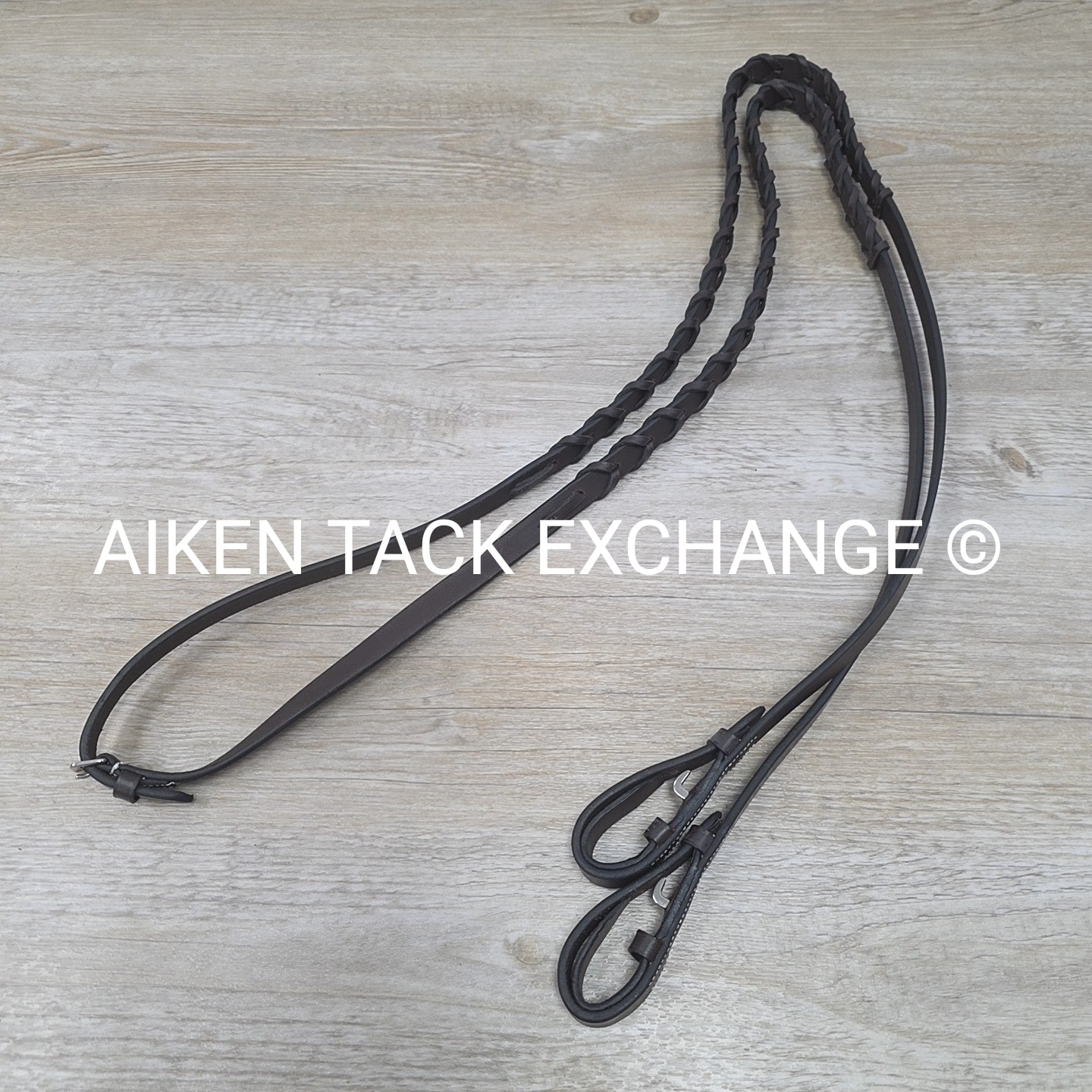 HDR Pro Mono Crown Padded Bridle with Reins, Havana, Size Cob