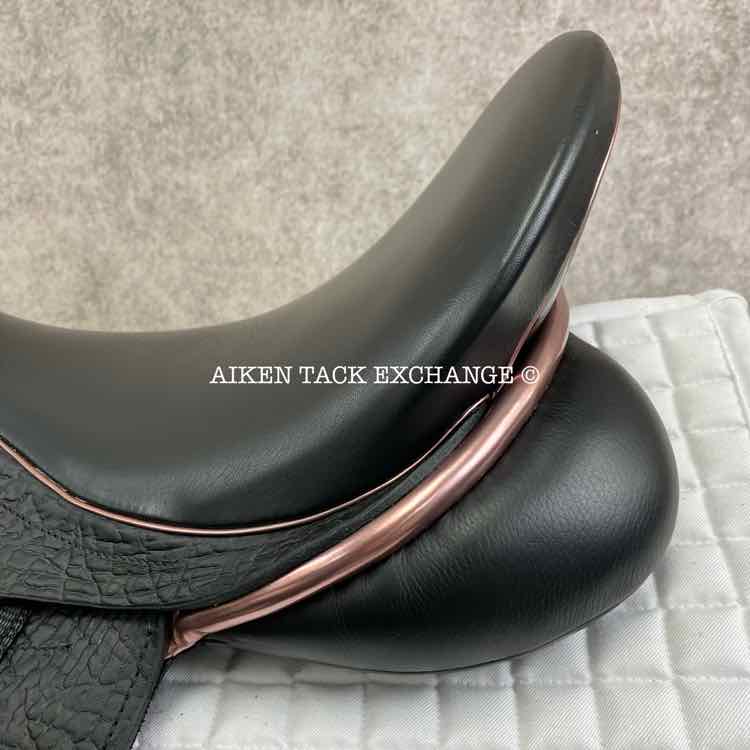 2023 County Epiphany Monoflap Dressage Saddle, 17" Seat, Narrow Tree, Wool Flocked Panels