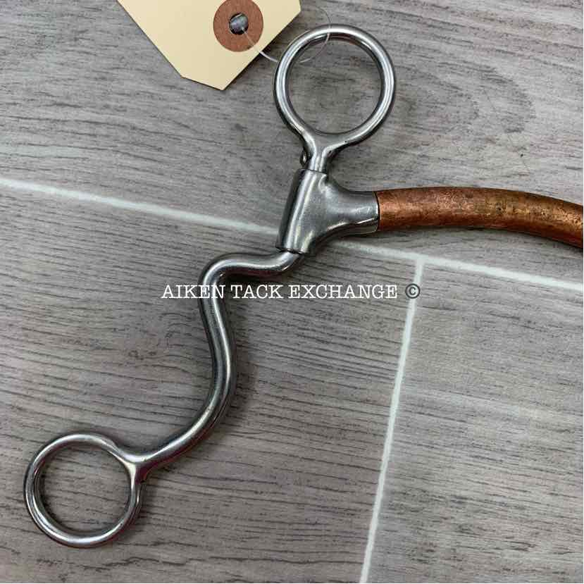 Copper Mullen Mouth Shanked Bit 4.5"