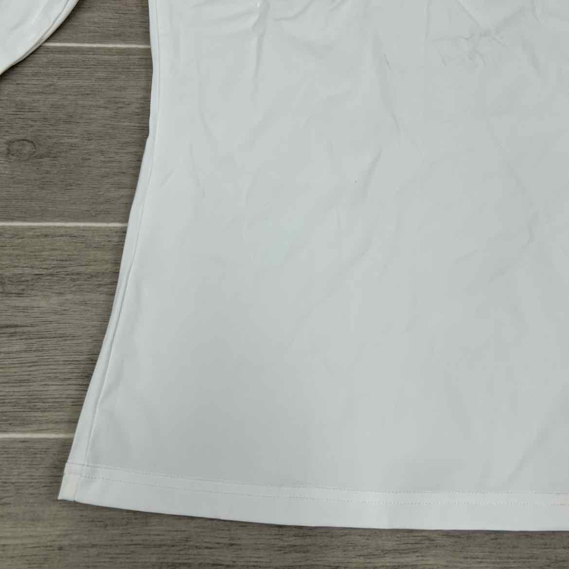 Ovation Elegance Long Sleeve Show Shirt, White, Size Medium