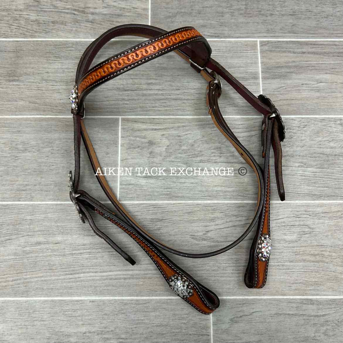 Browband Western Headstall with Bling