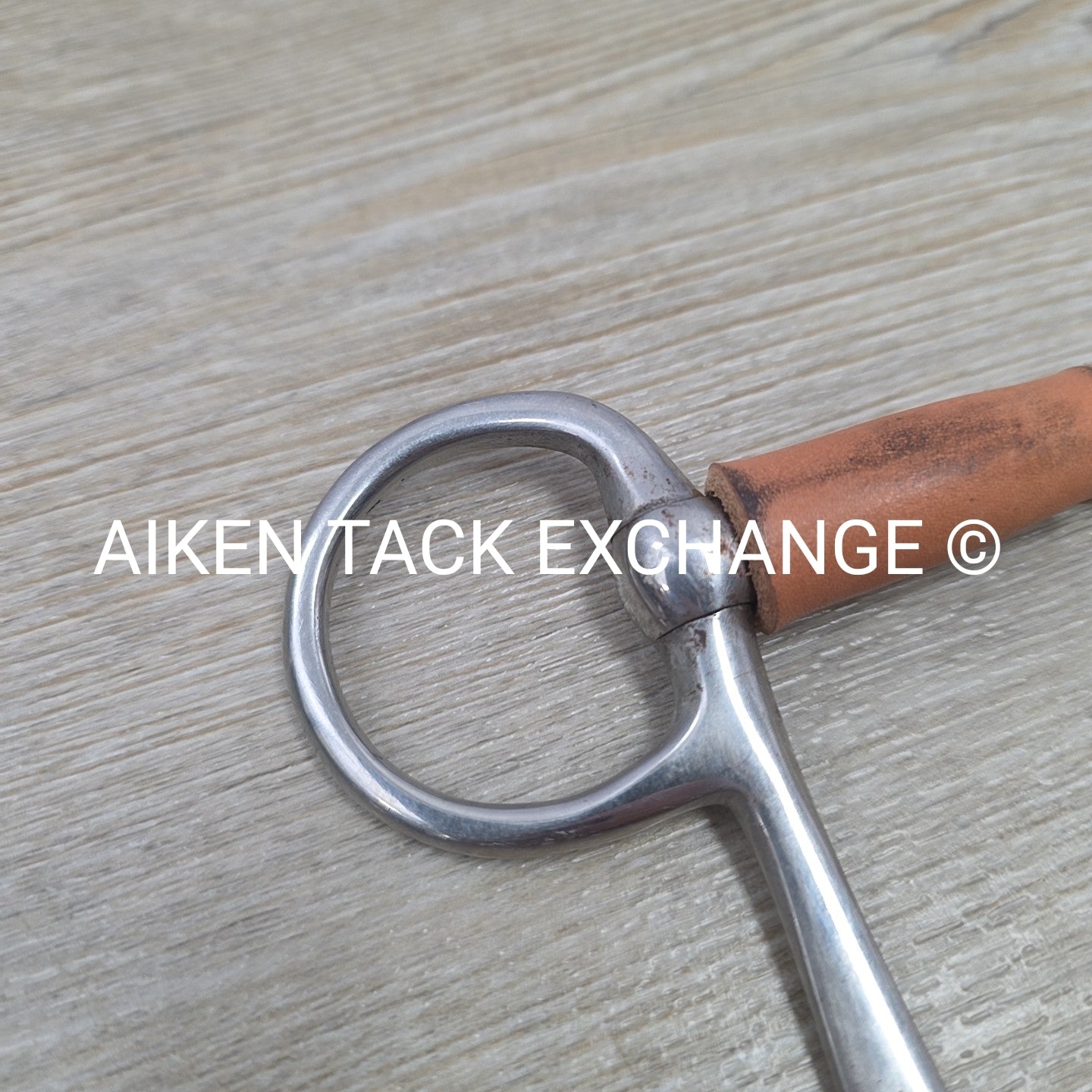 Half Cheek Leather Covered Single Joint Bit 5"