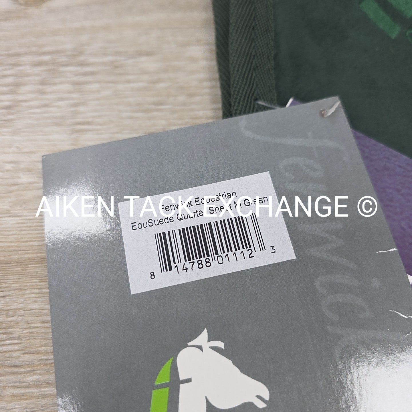 Fenwick Equestrian EquSuede Quarter Sheet, Hunter Green, Size M, Brand New