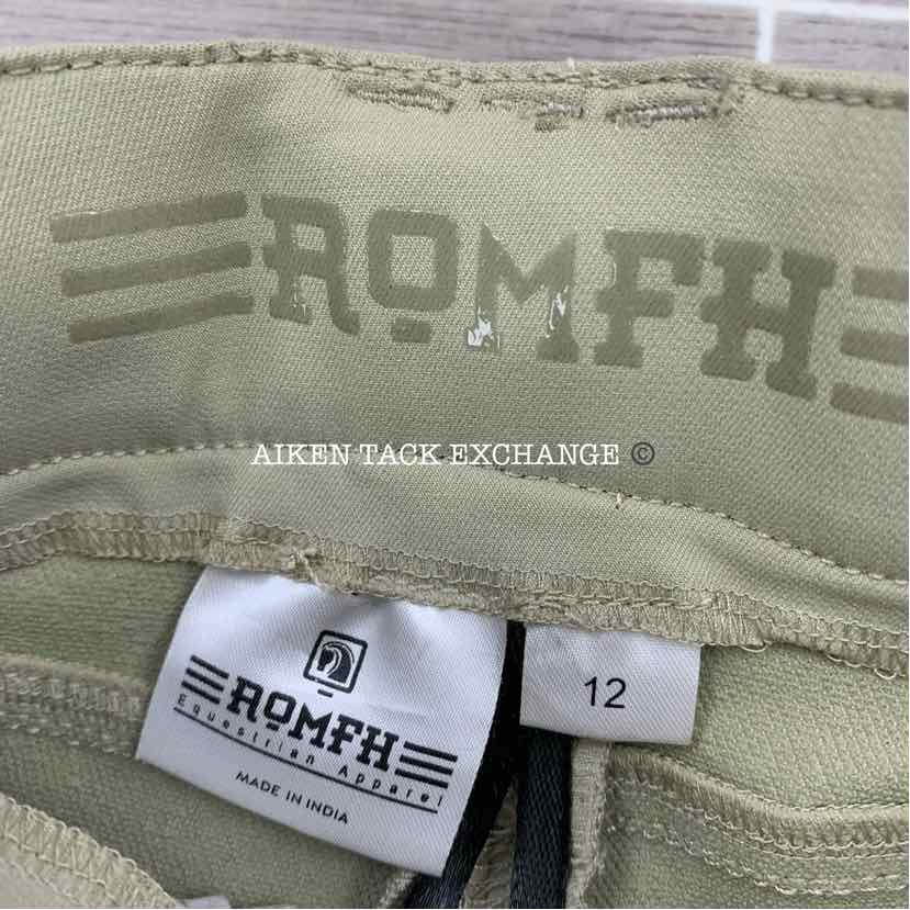 Romfh Euro Seat Knee Patch Jods, Size 12