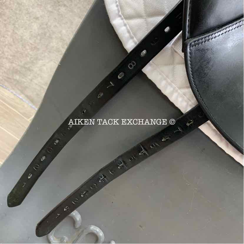 2016 Prestige X-D1D K Zero Monoflap Dressage Saddle, 17" Seat, Wide Tree, Wool Flocked Panels