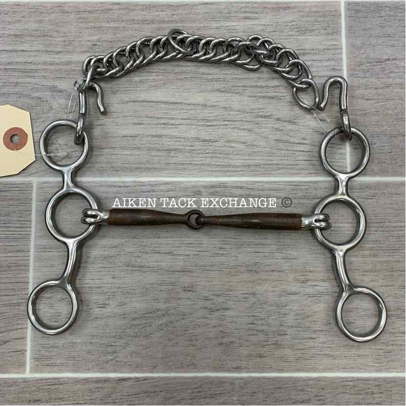 Sweet Iron Single Joint Jr. Cow Horse Bit 5"