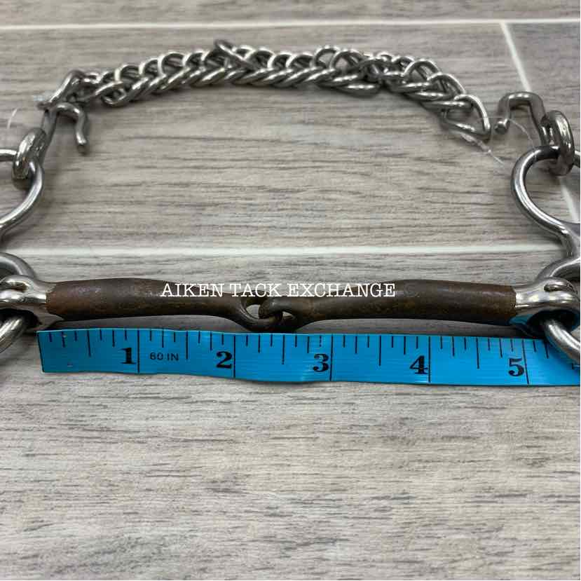 Sweet Iron Single Joint Jr. Cow Horse Bit 5"