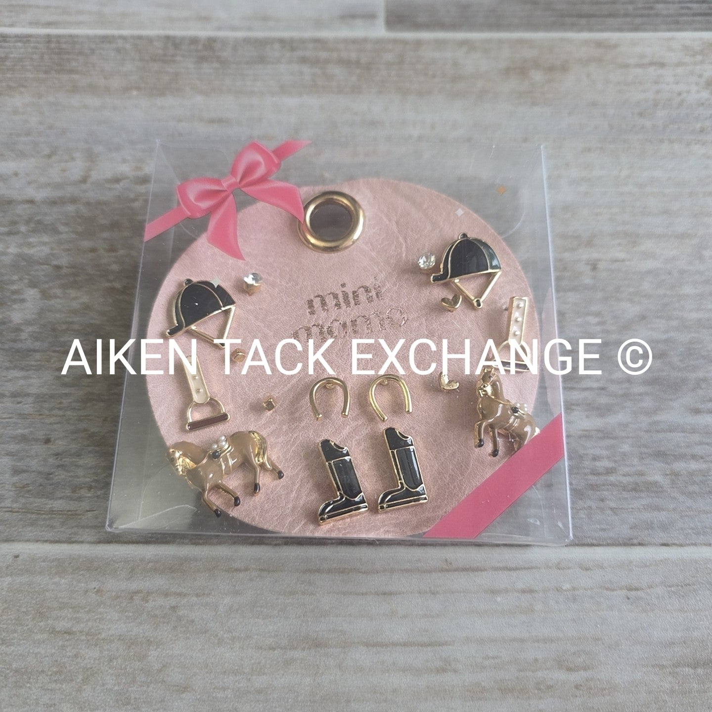 Equestrian Earring Set - 8 Pairs Total