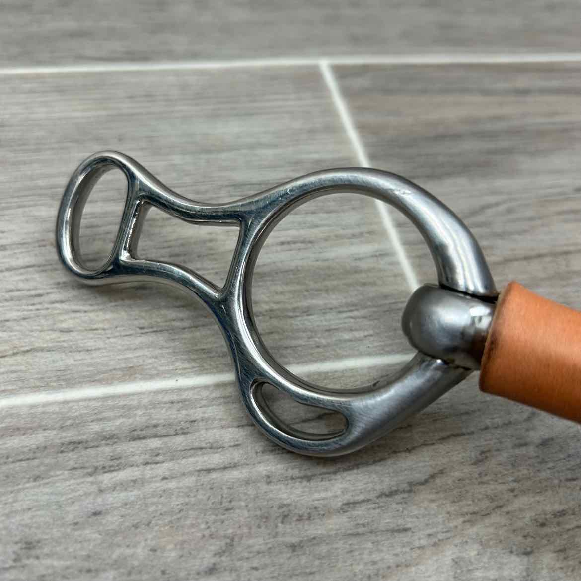 Leather Covered Mullen Mouth Braden Direct Bit 5"
