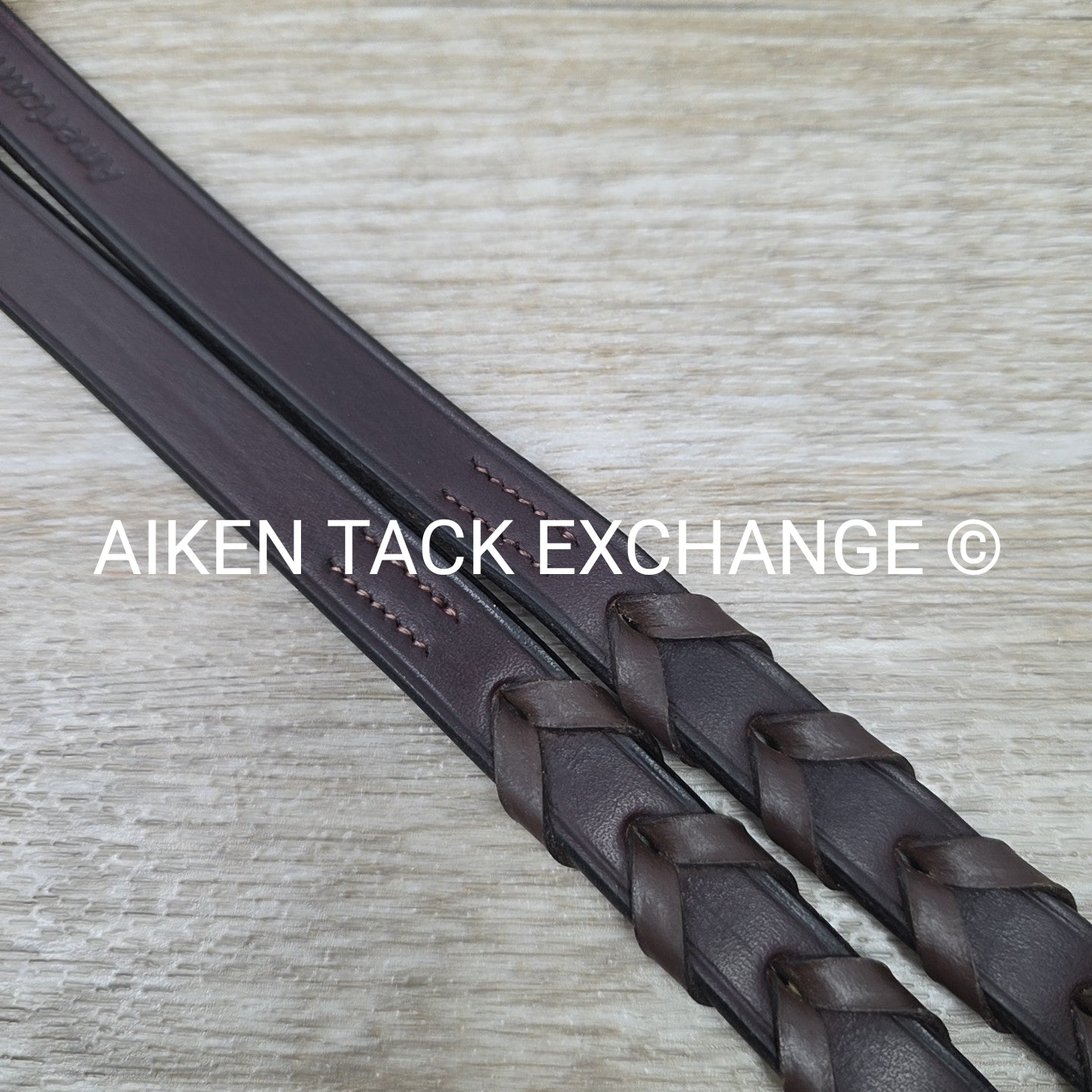 Harmohn Kraft Americana Fancy Stitched Laced Reins, Brown, 56"