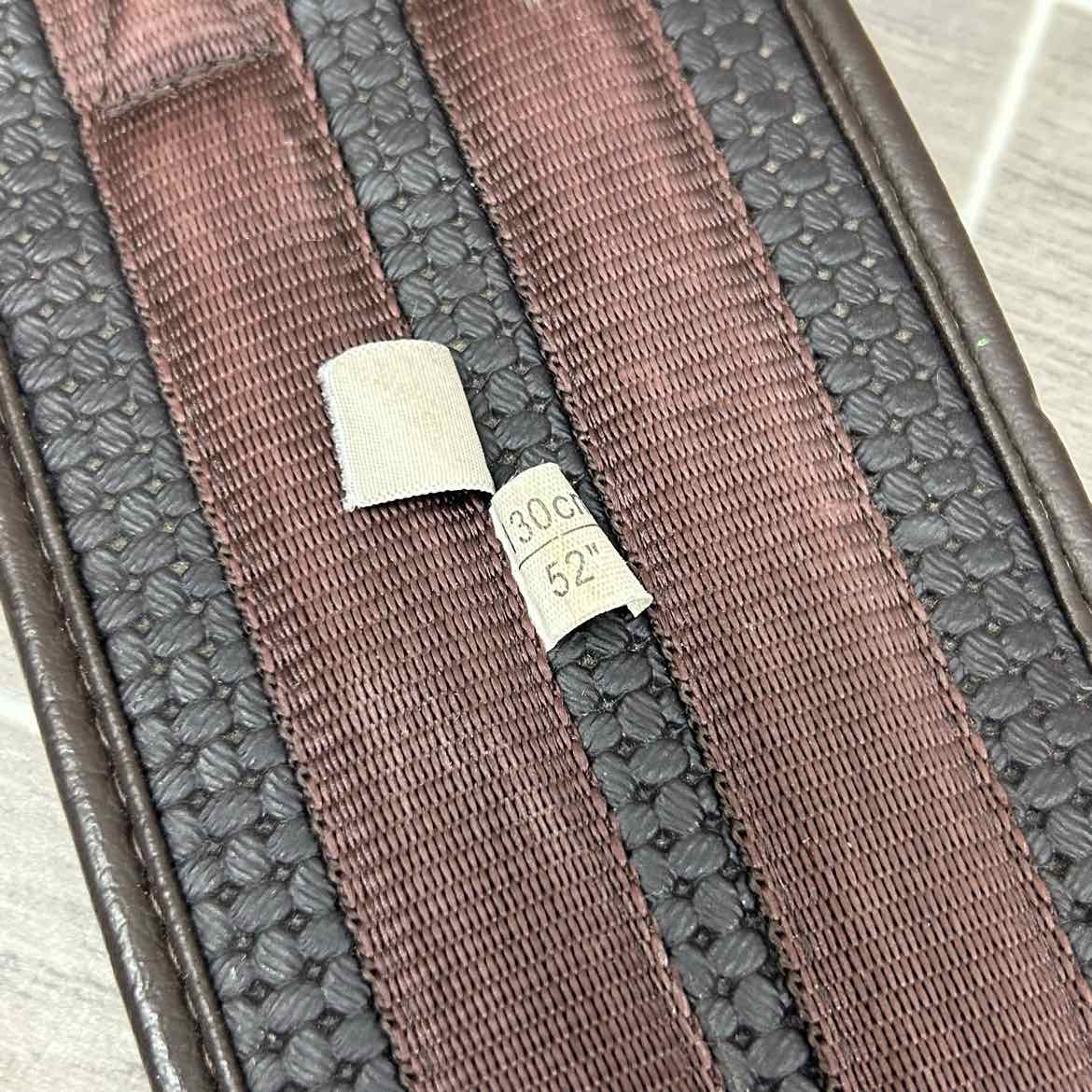 QHP Basic All Purpose Double Elastic Girth, Brown, 52"